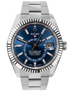 Rolex Sky-Dweller Blue Dial Oyster Steel/ White Gold 326934 - Pre Owned - 2019