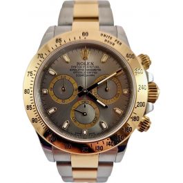 Rolex Cosmograph Daytona Steel & Gold Steel Dial 116523 - Pre-Owned - 2015